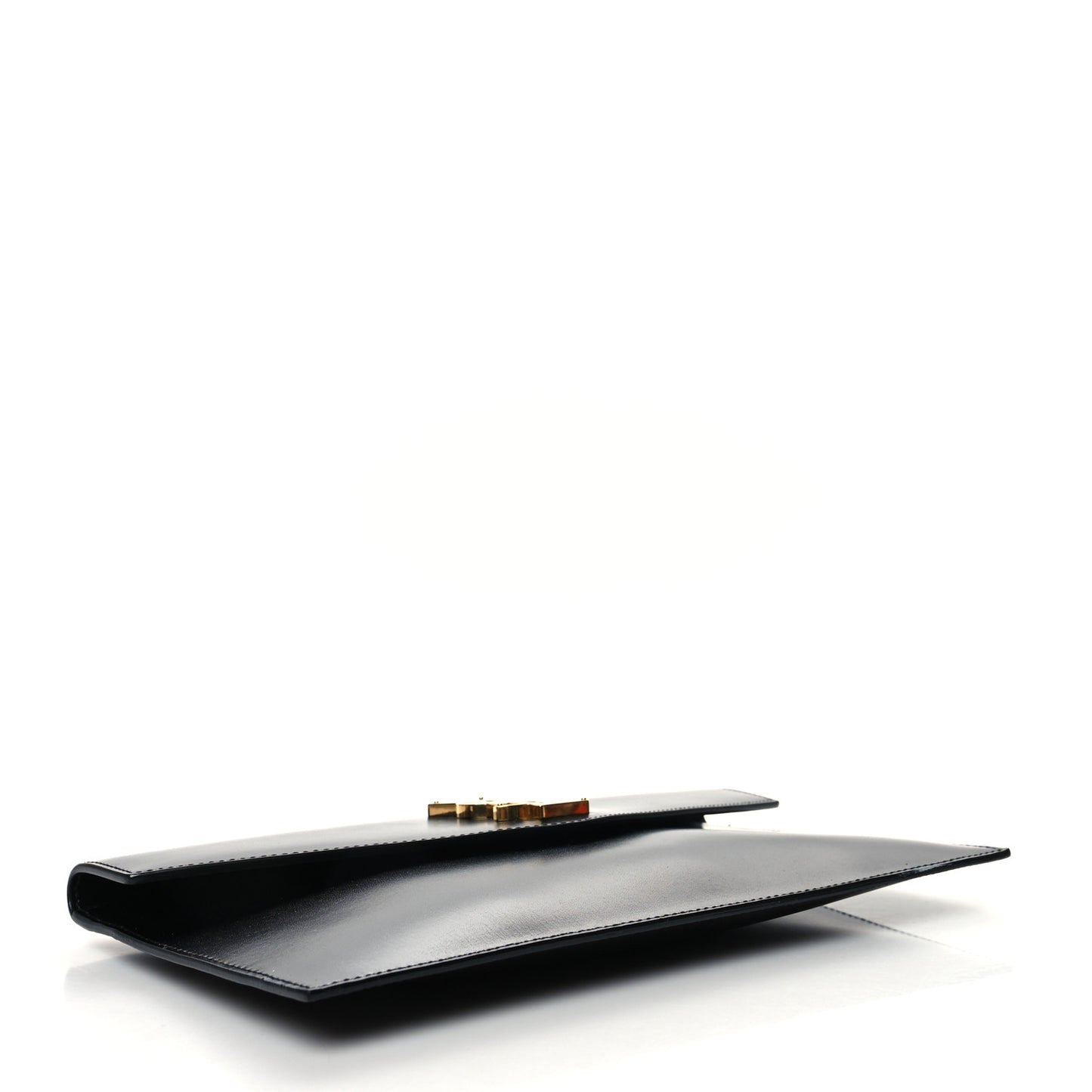 Smooth Shiny Calfskin Monogram Uptown Pouch Black