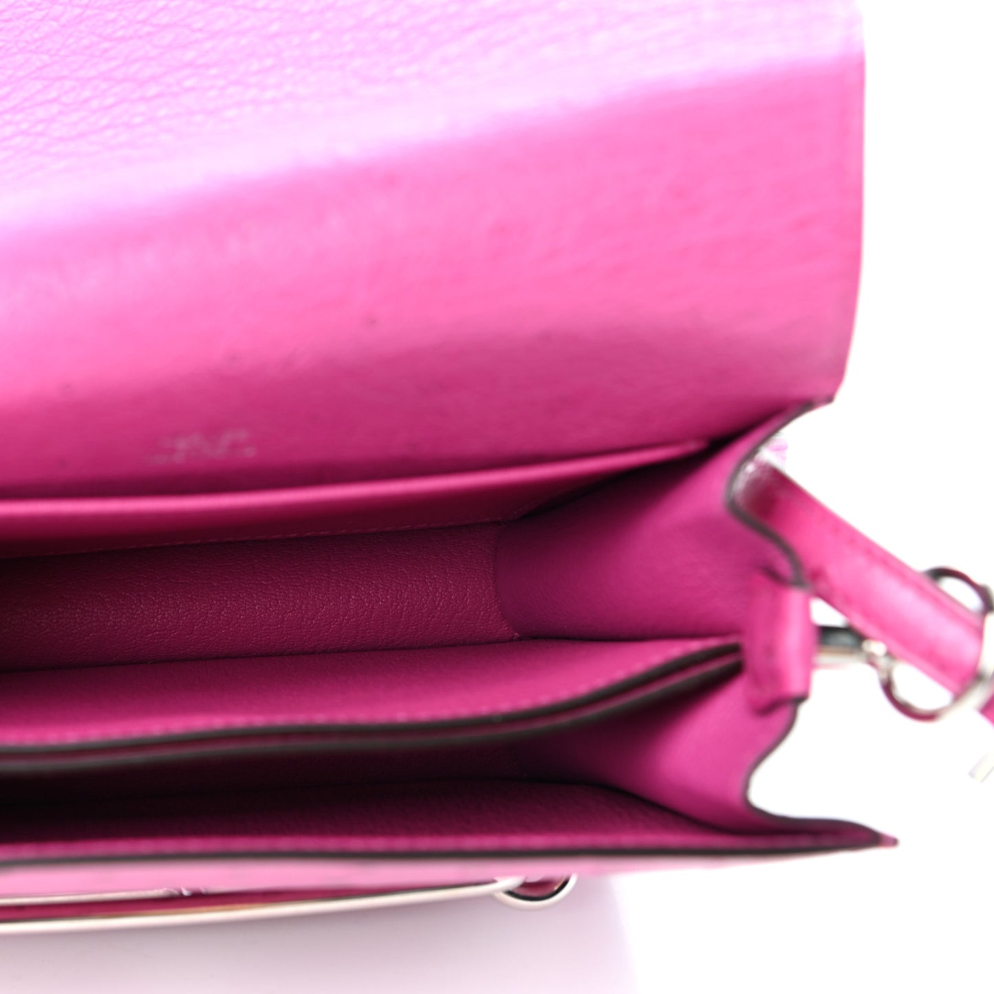 Ostrich Mini Sac Roulis Rose Pourpre