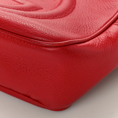 Gucci Pebbled Calfskin Small Soho Disco Bag Tabasco Red 9 of 12