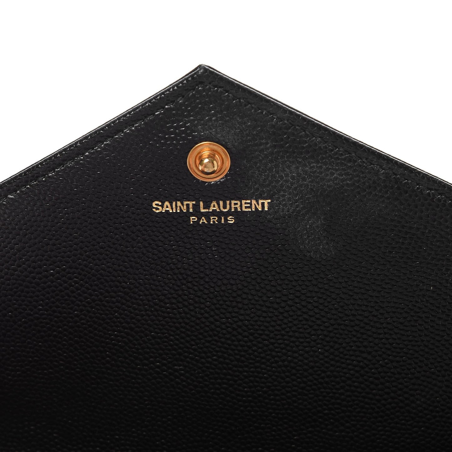 Grain De Poudre Matelasse Chevron Monogram Chain Wallet Black