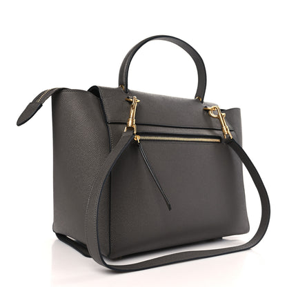 Celine Grained Calfskin Mini Belt Bag Grey 2 of 8