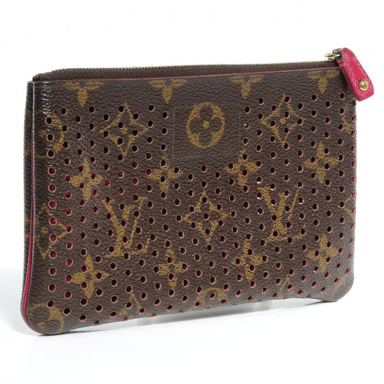 Louis Vuitton Monogram Perforated Pochette Plat Fuchsia 3 of 7