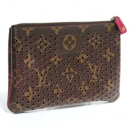 Louis Vuitton Monogram Perforated Pochette Plat Fuchsia 3 of 7
