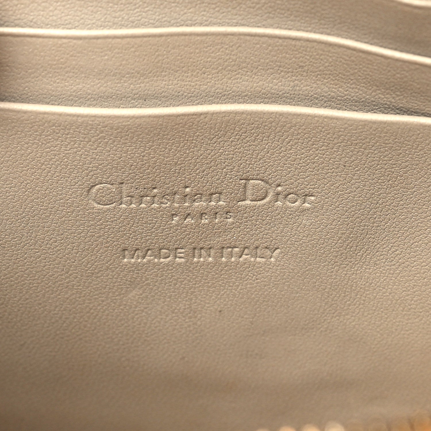 Christian Dior Lambskin Cannage Lady Dior Phone Holder Beige 6 of 10