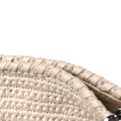 Stella McCartney Cotton Crochet Falabella Ajouree Tote Bag White 9 of 9