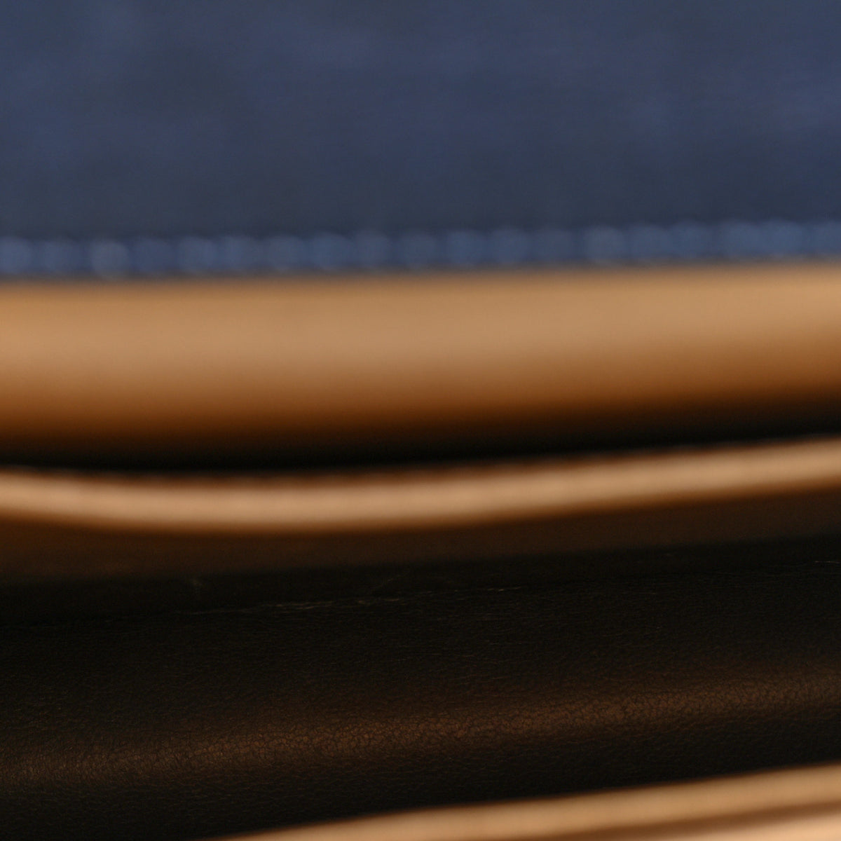 Iridescent Lambskin Quilted Chic Pearls Flap Navy Blue