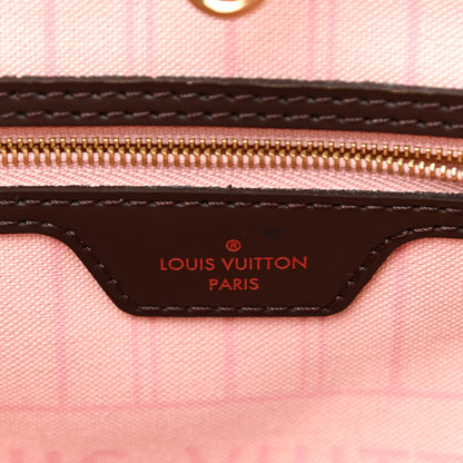 Louis Vuitton Damier Ebene Neo Neverfull MM Rose Ballerine 7 of 15