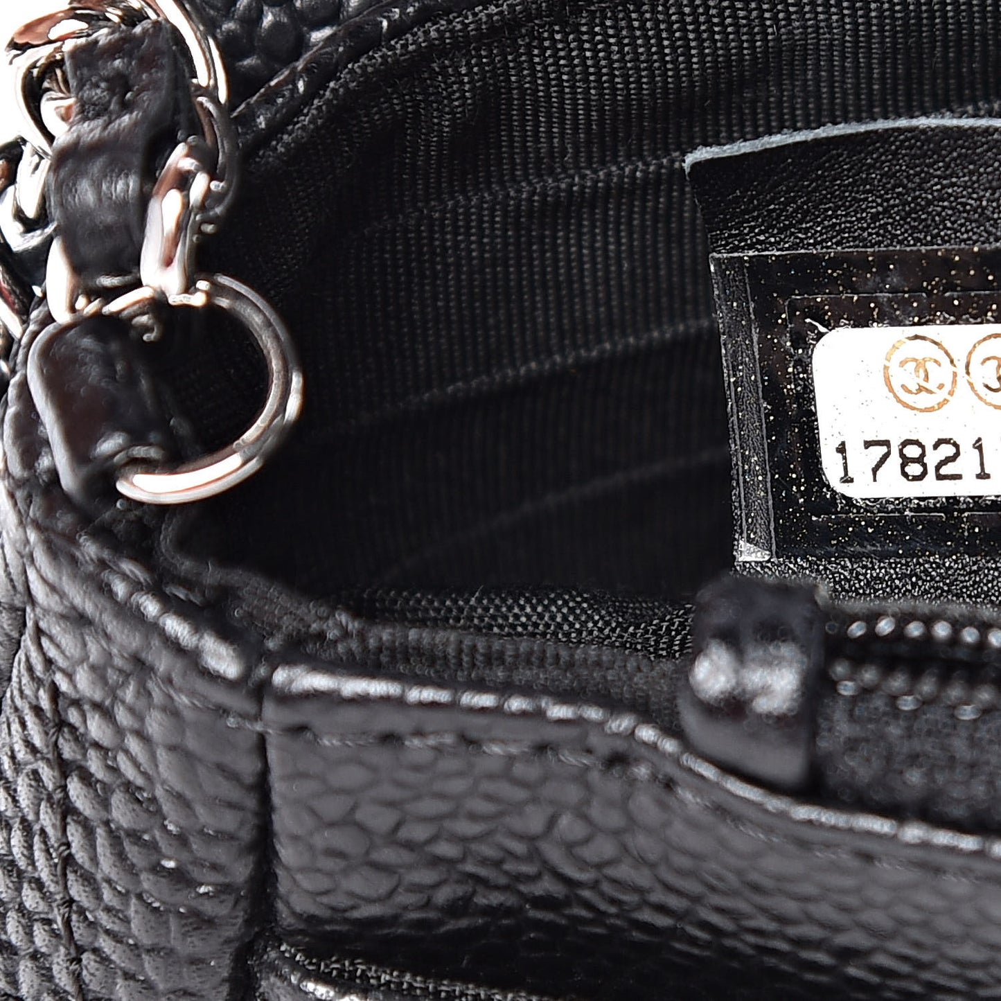 Caviar Half Moon Wallet On Chain WOC Black
