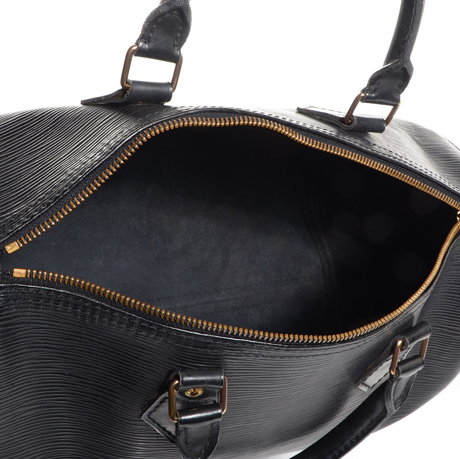 Louis Vuitton Epi Speedy 30 Black 5 of 7