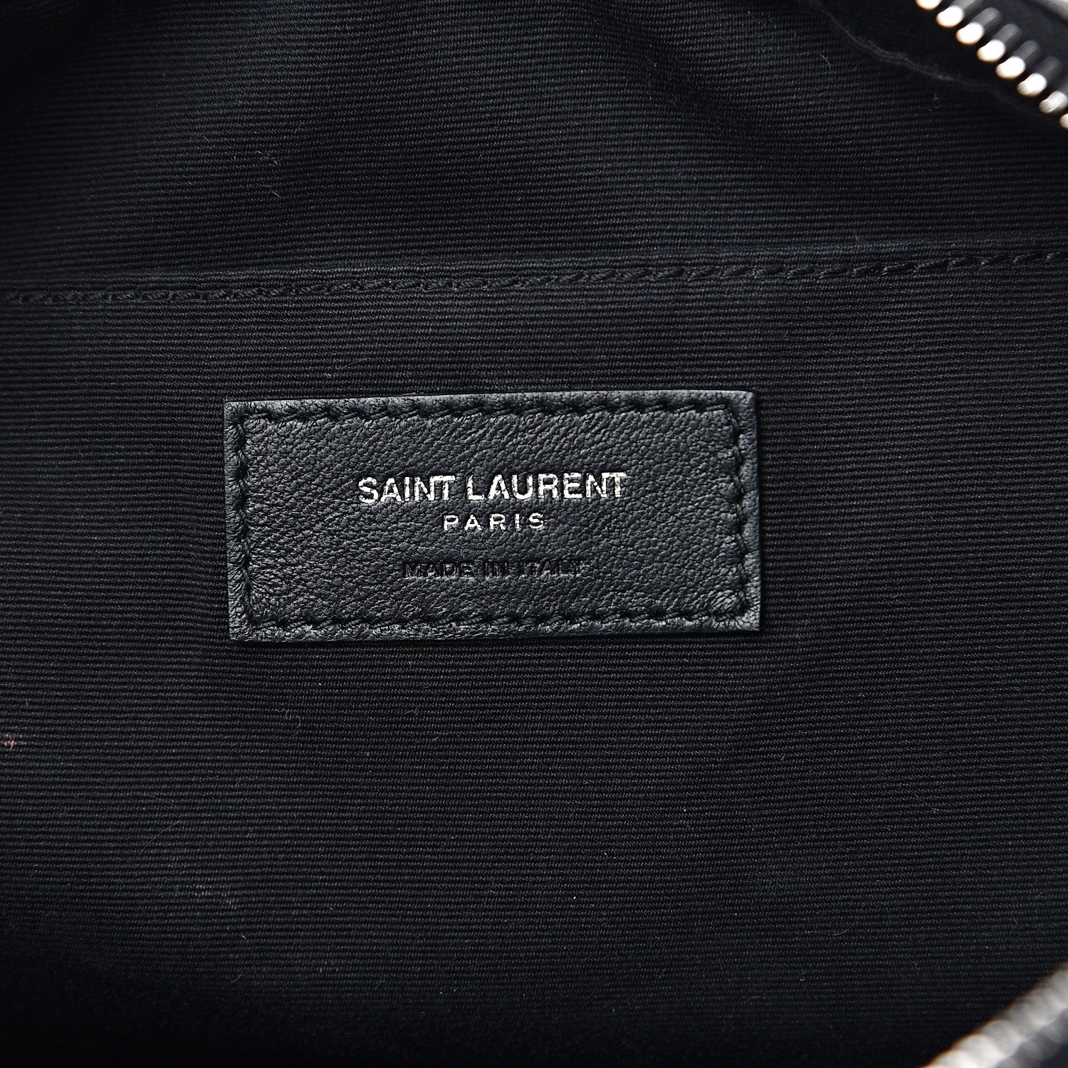 Saint Laurent Lambskin Monogram Small Lou Camera Bag Black 5 of 11