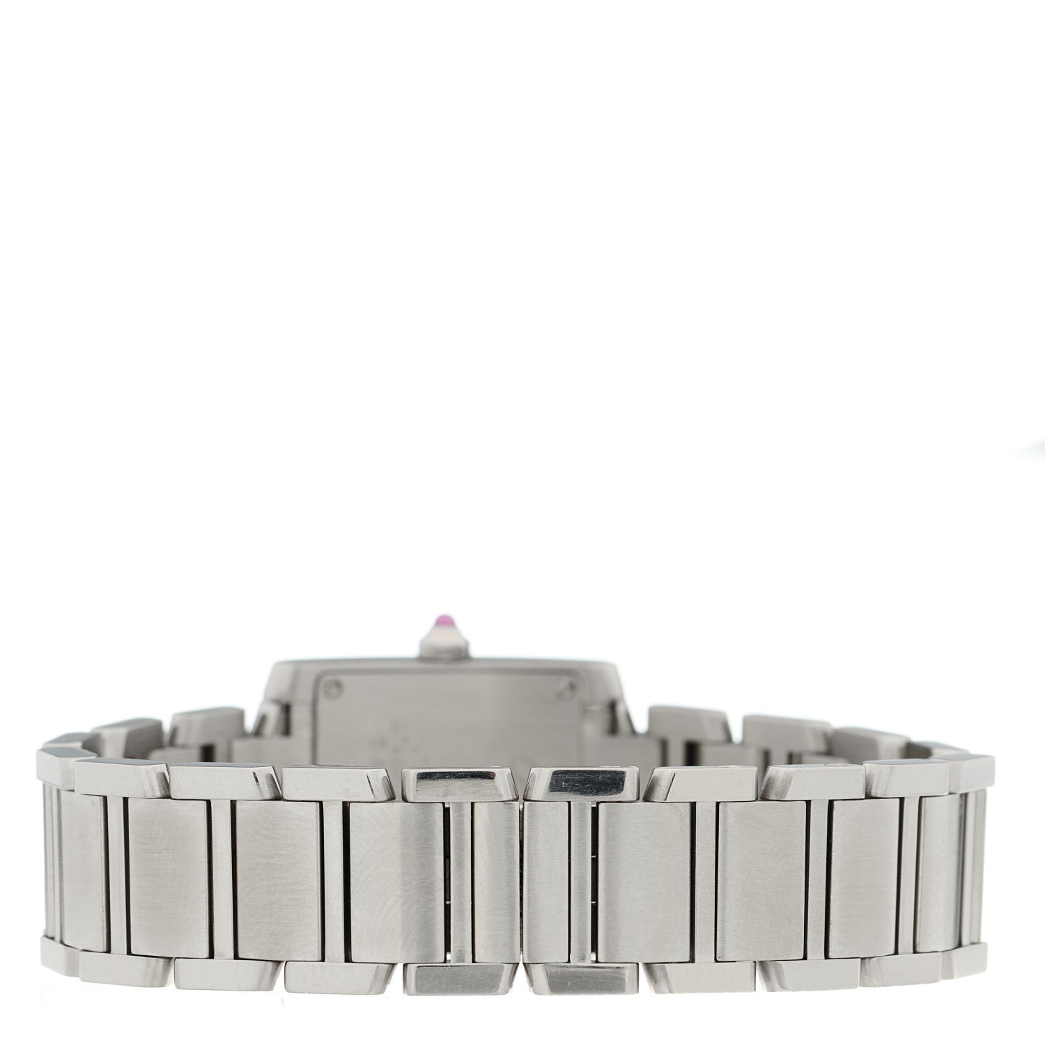 Cartier Stainless Steel 20mm Tank Francaise Quartz Watch Raspberry 2 of 4