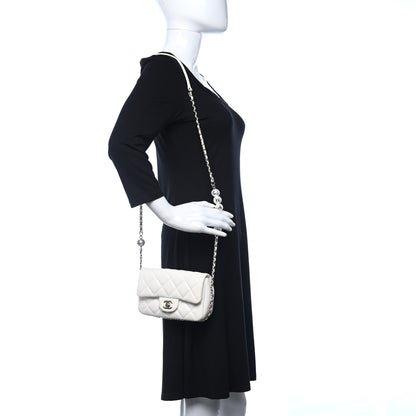 Chanel Lambskin Quilted Mini My Precious Flap White 2 of 12