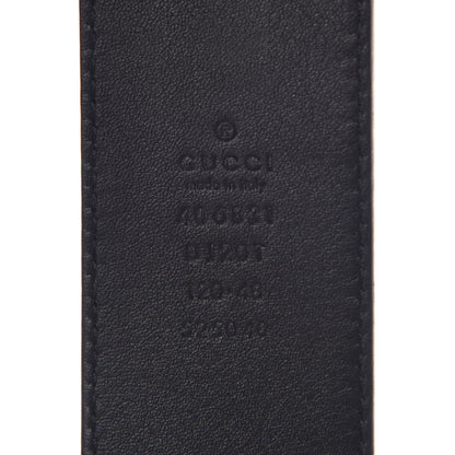 Gucci Textured Dollar Calfskin Double G 40mm Belt 120 48 Black 4 of 7