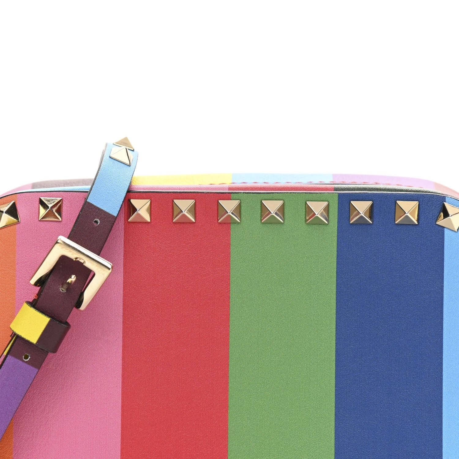Valentino Garavani Vitello 1973 Rockstud Camera Crossbody Bag Multicolor 7 of 11