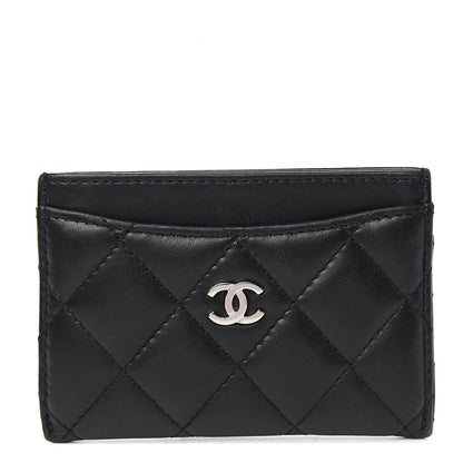 Chanel Lambskin Quilted Card Holder Black 1 of 7