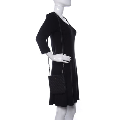 Chanel Aged Calfskin Quilted Crossbody Bag Black 2 of 10