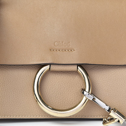 Chloe Goatskin Small Faye Shoulder Bag Tan 10 of 10