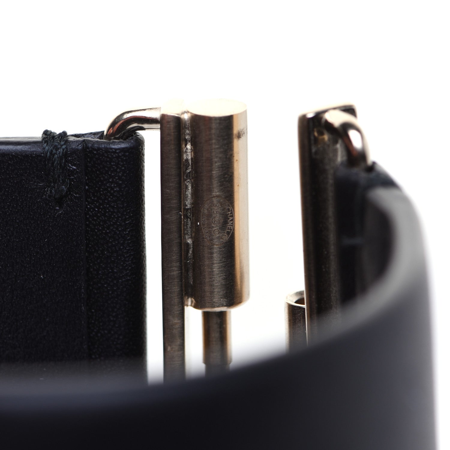 Chanel Calfskin CC Wide Cuff Black 4 of 7