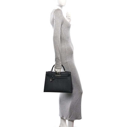 Hermes Epsom Kelly Sellier 32 Black 2 of 10