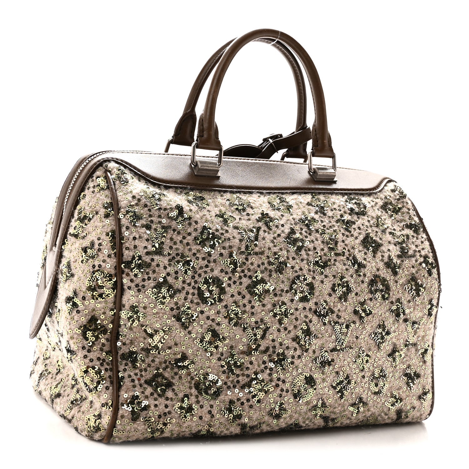 Louis Vuitton Sequin Monogram Sunshine Express Speedy Kaki 3 of 9