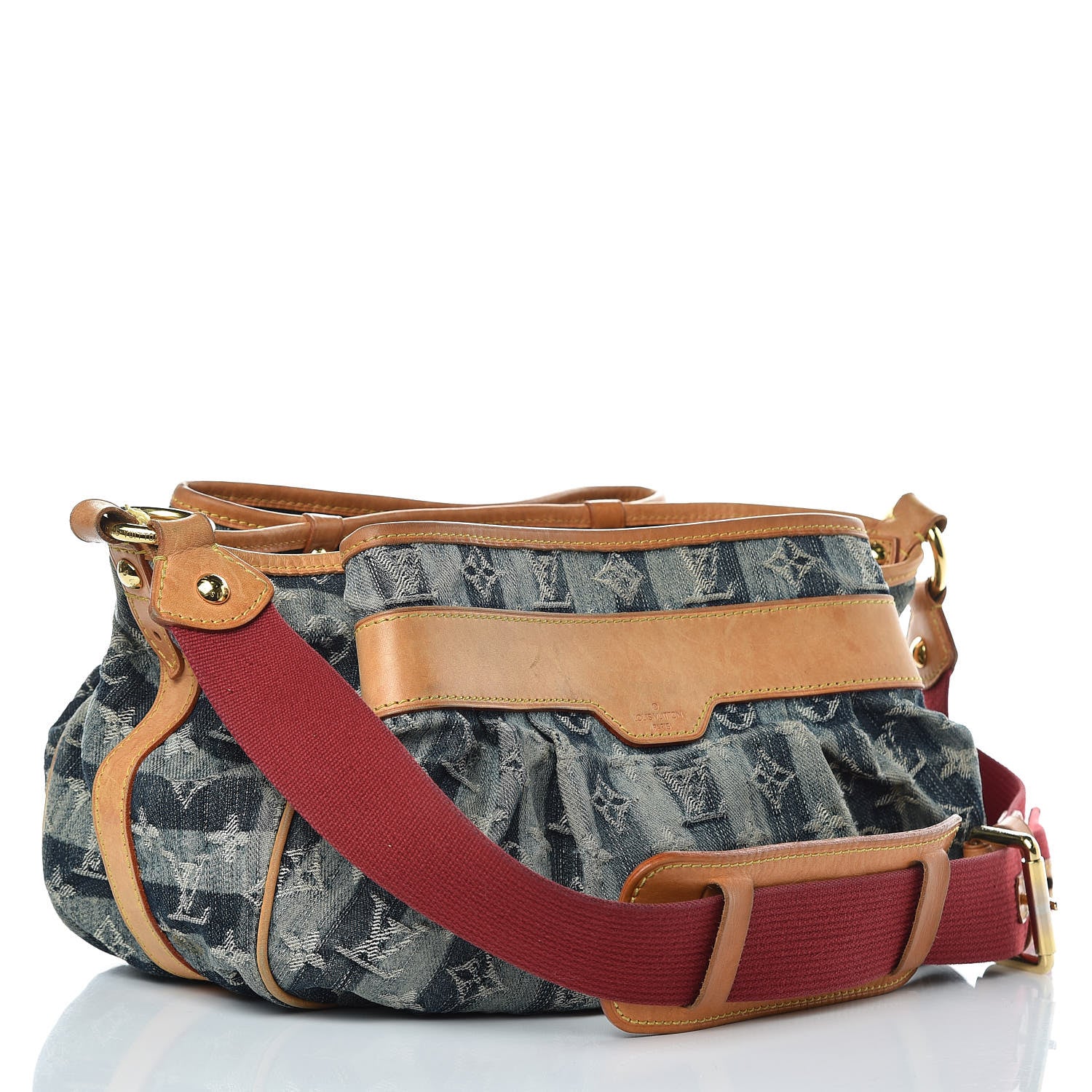 Louis Vuitton Denim Raye Porte Epaule MM 3 of 16