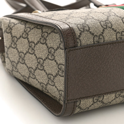 Gucci GG Supreme Monogram Small Ophidia Tote Bag Brown 8 of 9