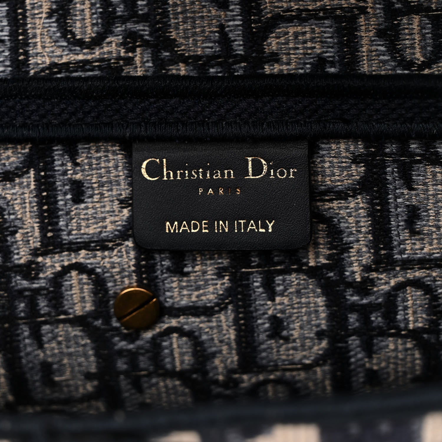 Christian Dior Oblique Embroidered Saddle Bag Blue 6 of 10