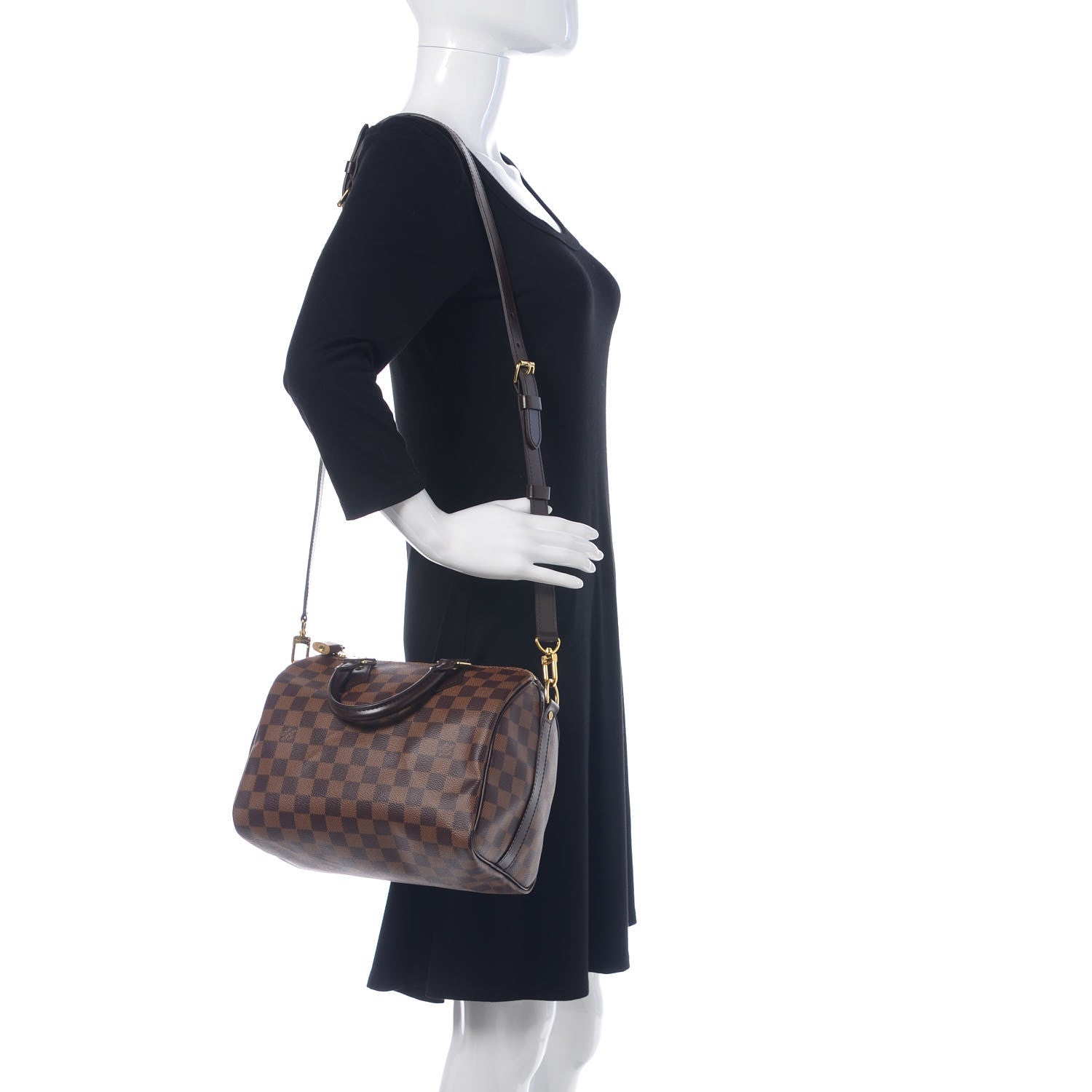 Louis Vuitton Damier Ebene Speedy Bandouliere 25 2 of 8