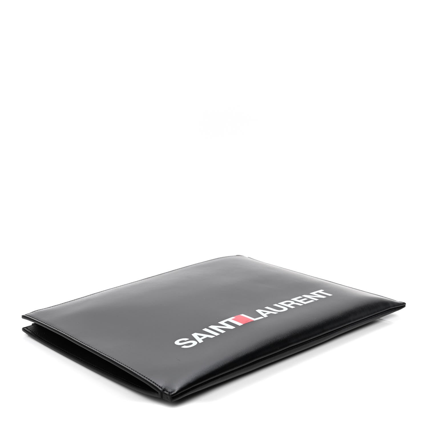 Saint Laurent Calfskin Logo Zipped Tablet Pouch Black 3 of 4