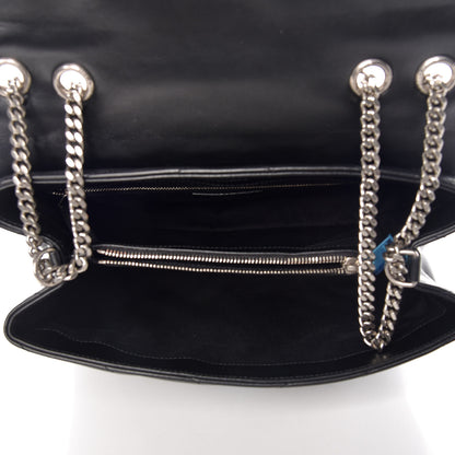 Saint Laurent Calfskin Y Quilted Monogram Medium Loulou Chain Satchel Black 7 of 9