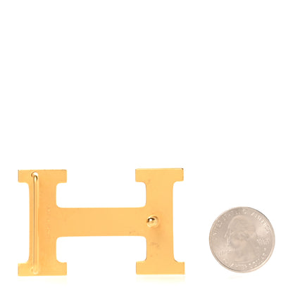 Hermes Polished 32mm H Belt Buckle Gold 2 of 4