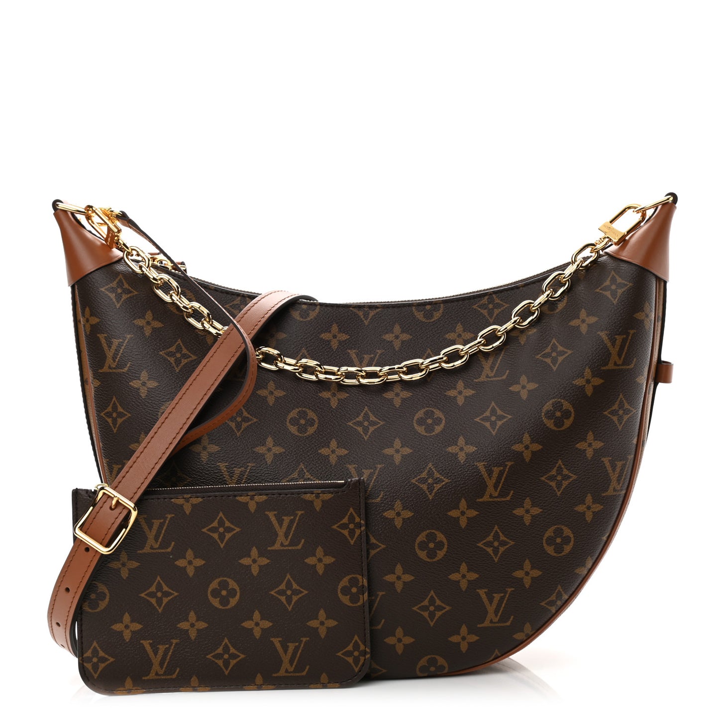 Reverse Monogram Loop Hobo