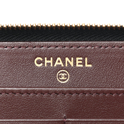 Chanel Caviar Quilted Large Gusset Zip Around Wallet Black 6 of 8