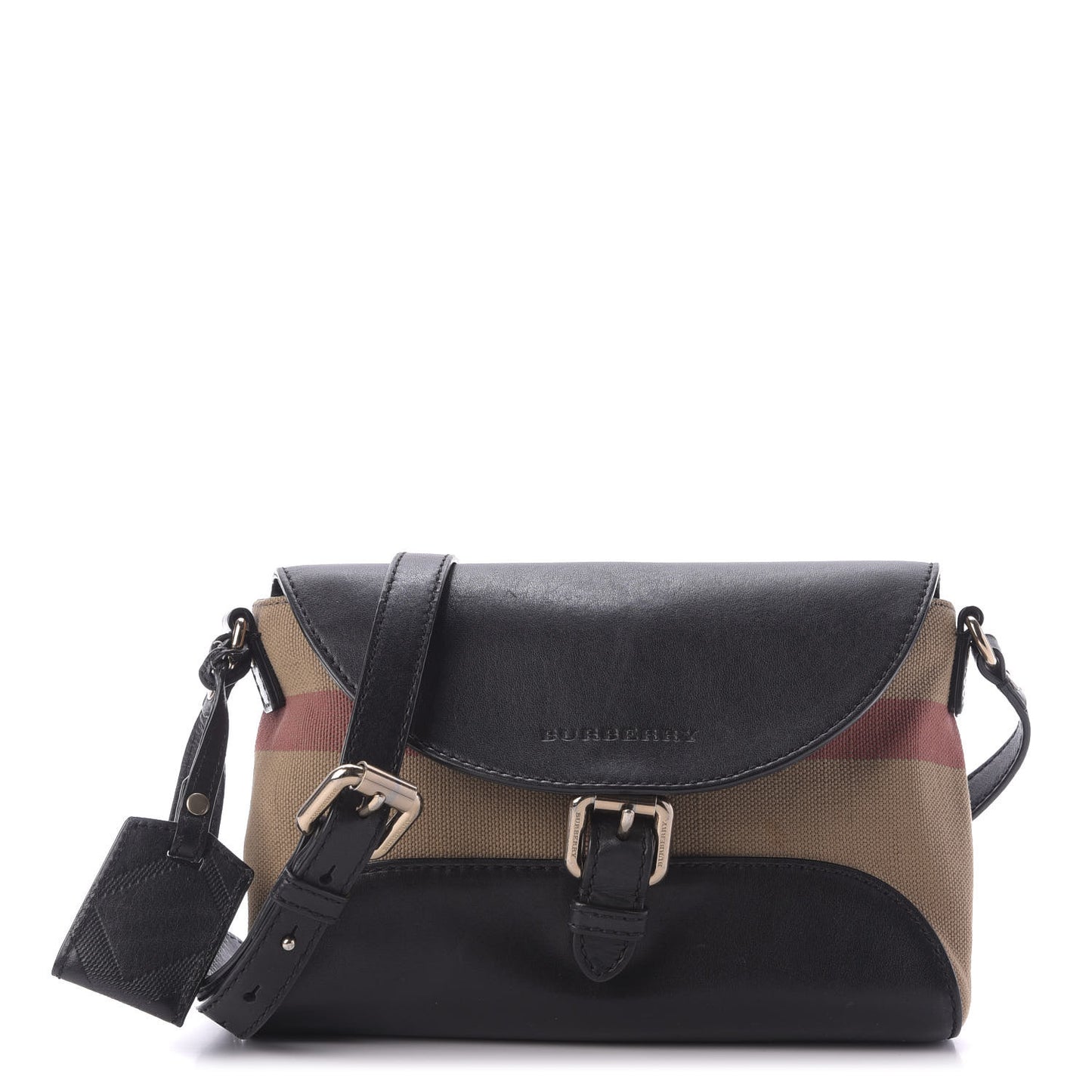 Canvas Mega Check Small Henham Crossbody Black