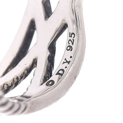 David Yurman Darkened Sterling Silver Diamond Lemon Citrine 20mm Cable Wrap Ring 51 5.75 5 of 5
