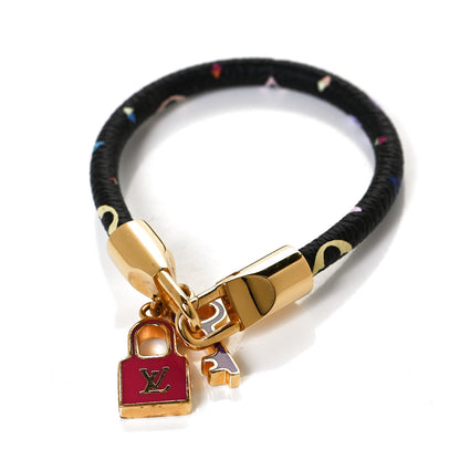 Louis Vuitton Monogram Multicolor Luck It Bracelet 17 Black 4 of 4