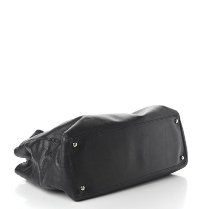 Chanel Calfskin Cerf Executive Shopper Tote Black 5 of 13