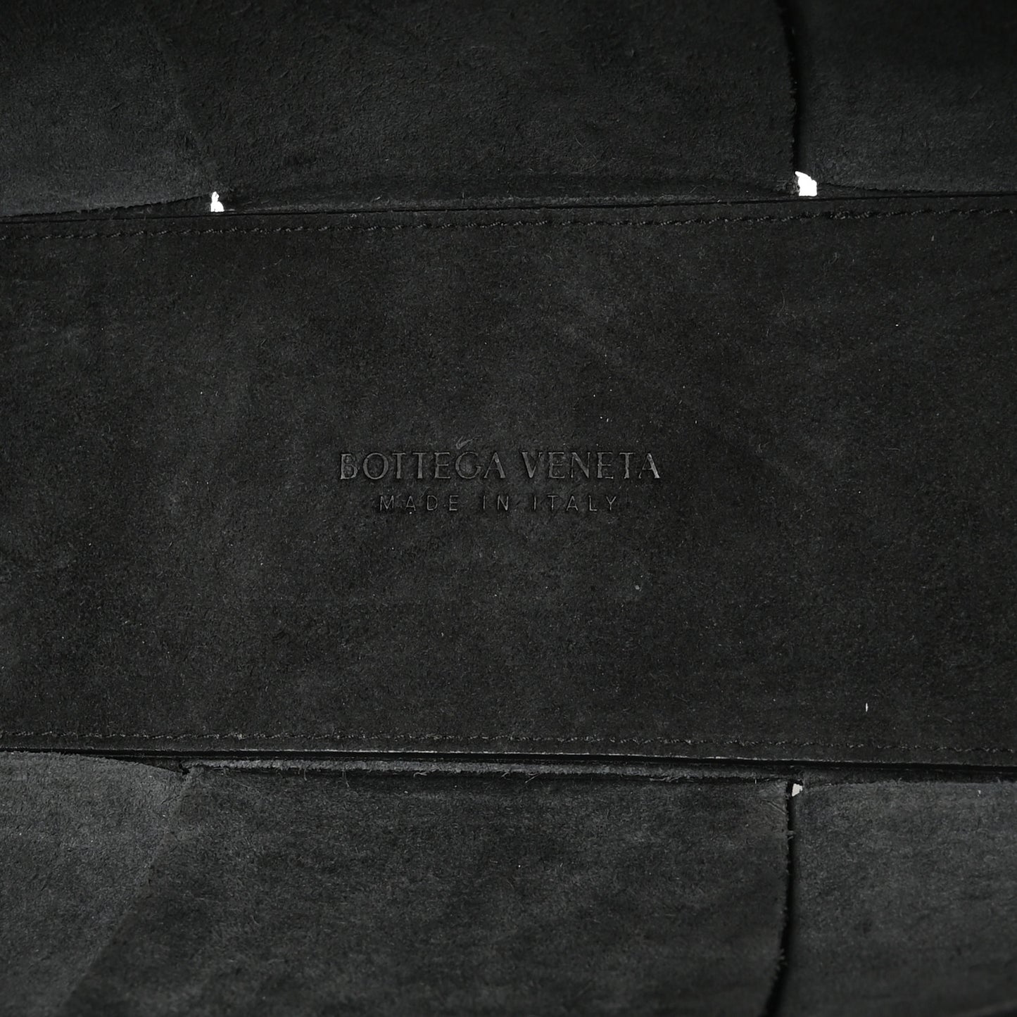 Grained Calfskin Maxi Intrecciato Mini Arco Tote Black