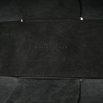 Bottega Veneta Grained Calfskin Maxi Intrecciato Mini Arco Tote Black 7 of 10