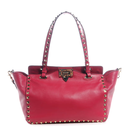 Valentino Garavani Vitello Mini Rockstud Tote Cyclamin 1 of 7