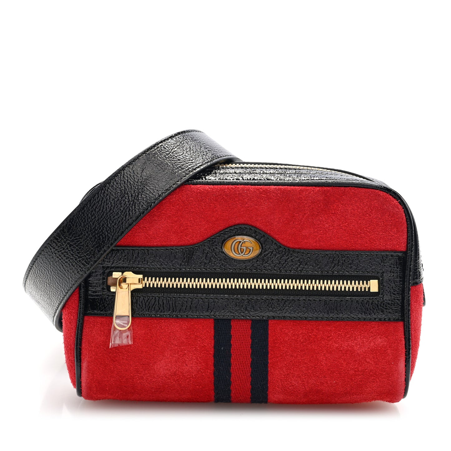 Suede Small Ophidia Belt Bag 85 34 Hibiscus Red
