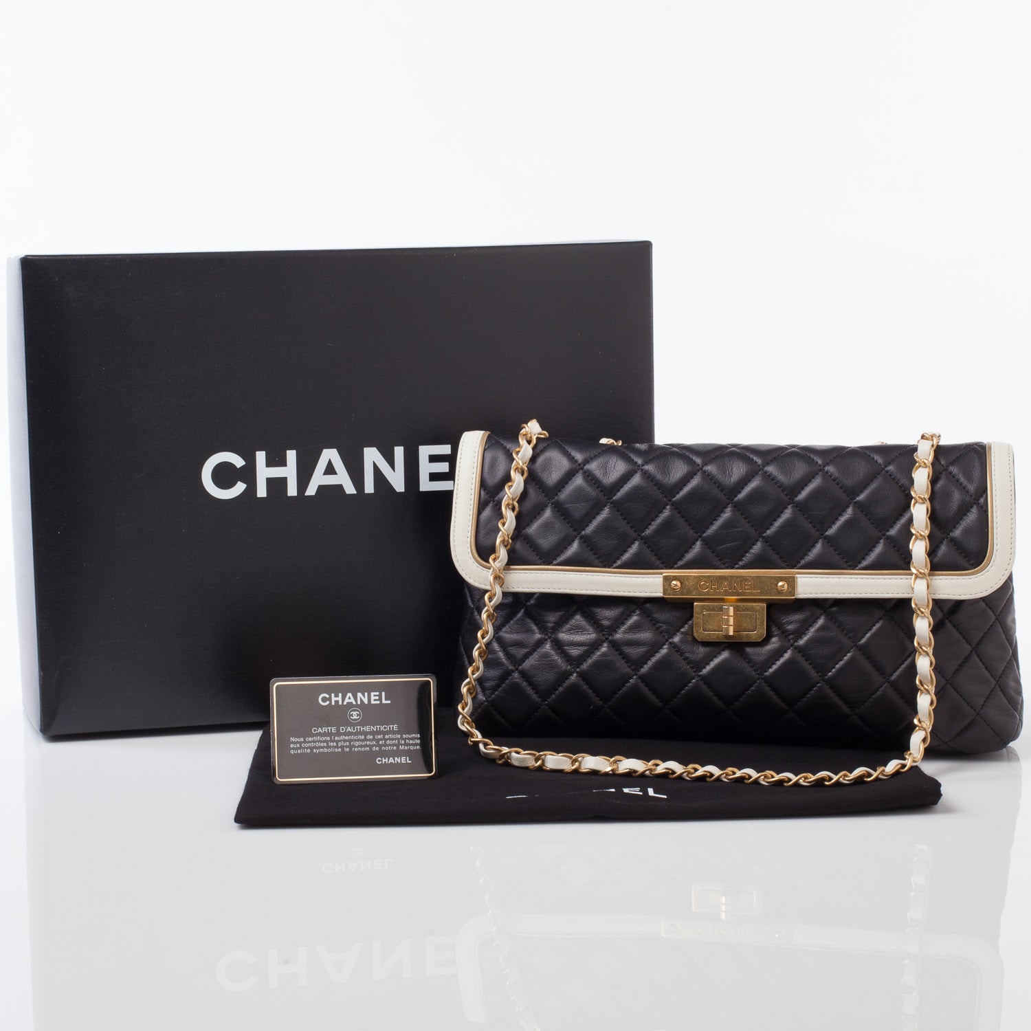 Chanel Glazed Calfskin Mademoiselle Flap 9 of 9