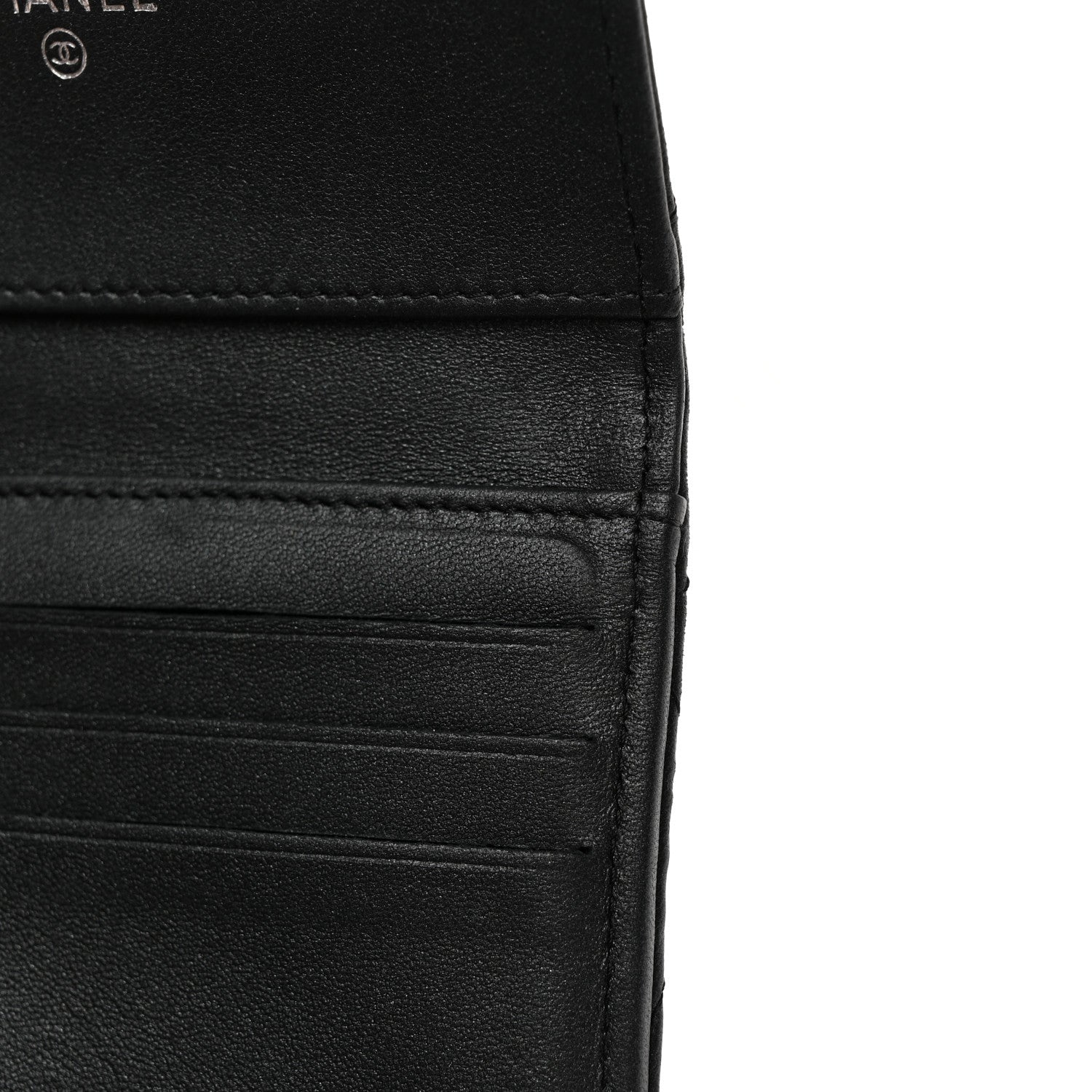 Chanel Lambskin Quilted Compact Flap Wallet So Black 9 of 12