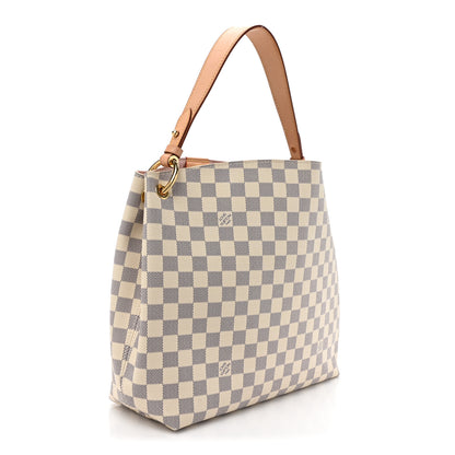 Louis Vuitton Damier Azur Graceful PM Rose Ballerine 3 of 16