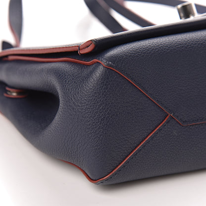 Louis Vuitton Calfskin Lockme II Chain Bag BB Marine Rouge 9 of 11