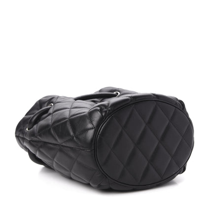 Balenciaga Nappa Calfskin Quilted Touch B Bucket Bag Black 4 of 9
