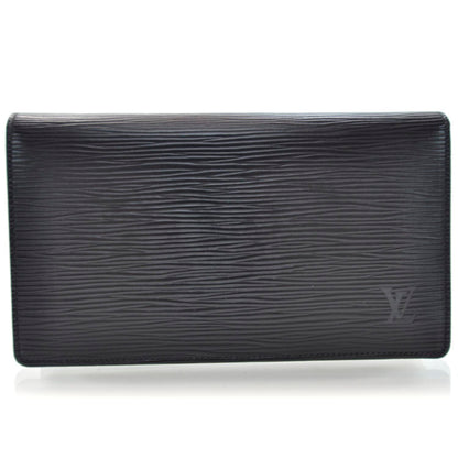 Louis Vuitton Epi Checkbook Organizer Wallet Black 1 of 9