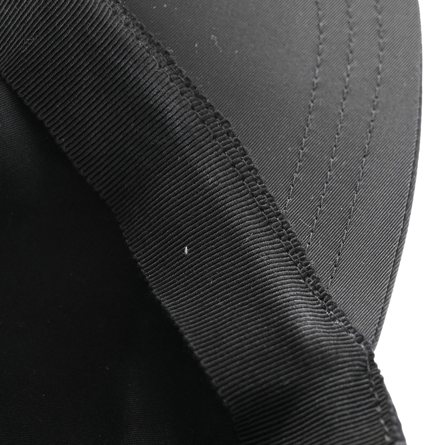 Tessuto Nylon Logo Baseball Cap M Black