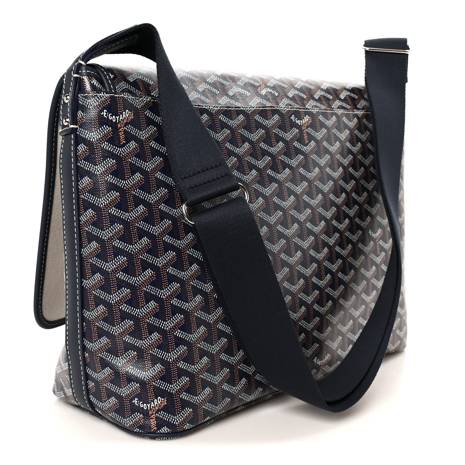 Goyard Goyardine Capetien Messenger Bag Navy 3 of 11
