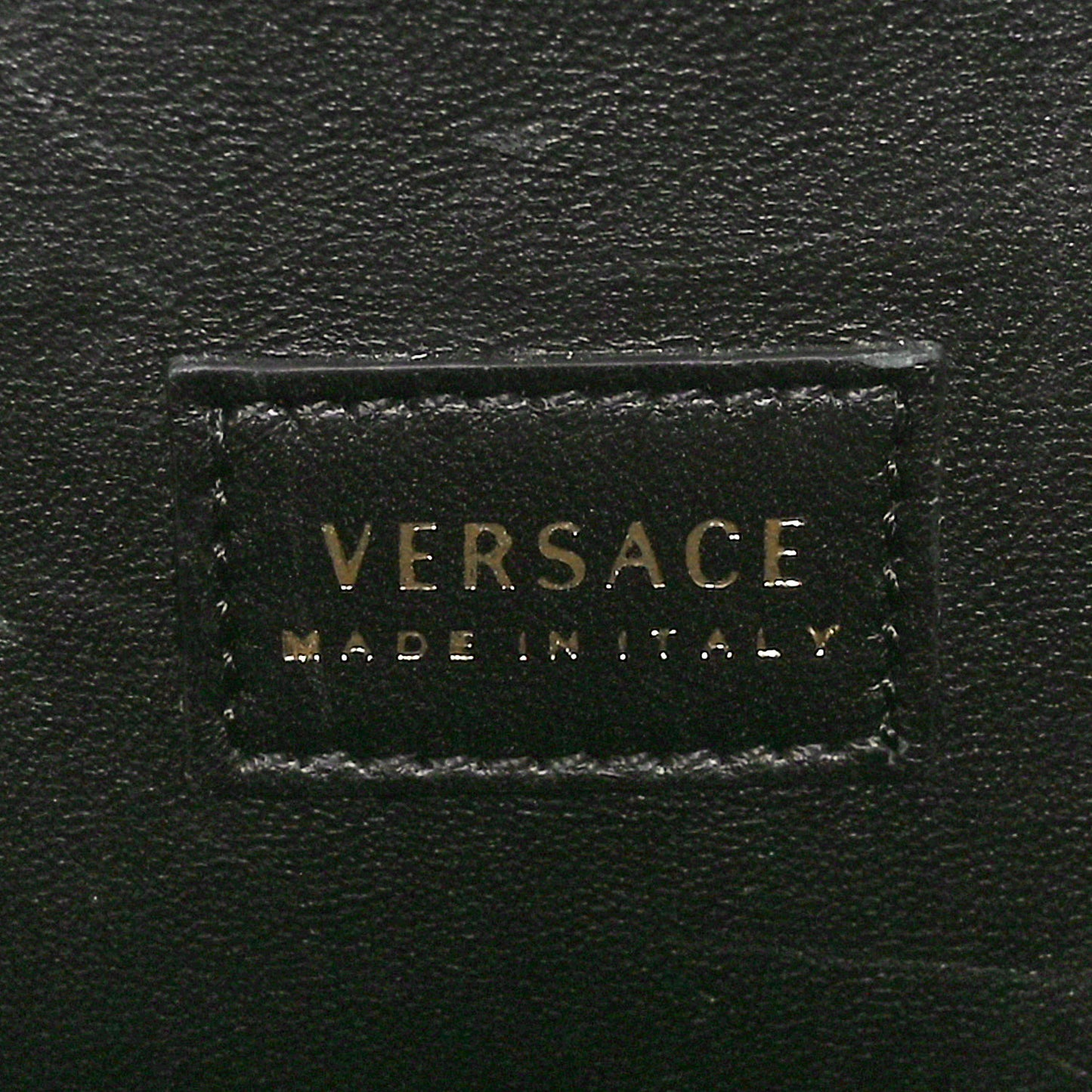 Calfskin Medusa Vanity Train Case Black